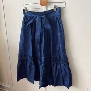 & other stories blue full flowy skirt- size 6